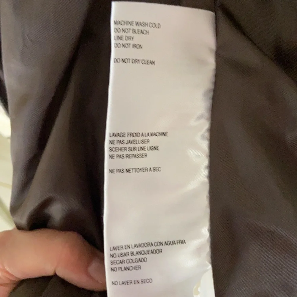 Michael Kors winter jacket brown with leather trim